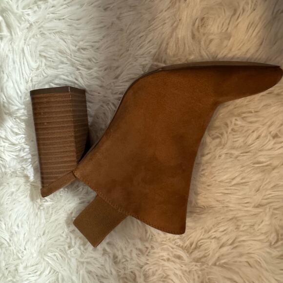 Call It Spring Vegan Brown Suede Slingback Mules Size 7 - Picture 6 of 12